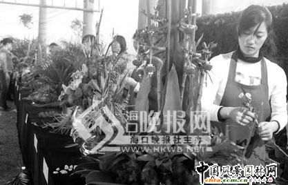 插花比賽首次亮相冬交會。