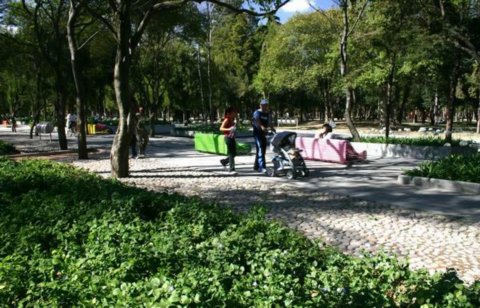 Chapultepec公園噴泉廣場(chǎng)