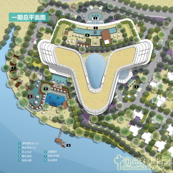 希爾頓 逸林酒店 景觀設(shè)計(jì) 何小強(qiáng) 中國(guó)風(fēng)景園林網(wǎng)