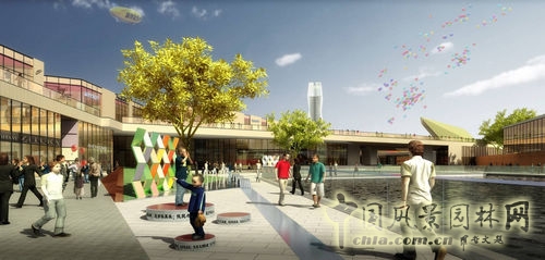 商業街景觀設計 景觀方案 施工圖設計