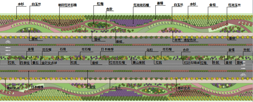 2016園冶杯專業(yè)獎(jiǎng)參賽項(xiàng)目: 懷遠(yuǎn)縣S307道路園林景觀工程設(shè)計(jì)