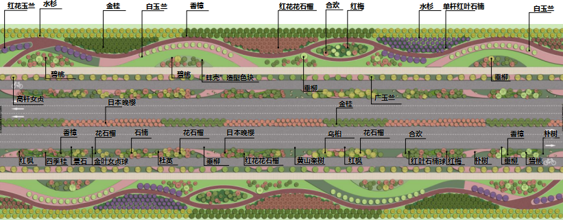 2016園冶杯專業(yè)獎(jiǎng)參賽項(xiàng)目: 懷遠(yuǎn)縣S307道路園林景觀工程設(shè)計(jì)