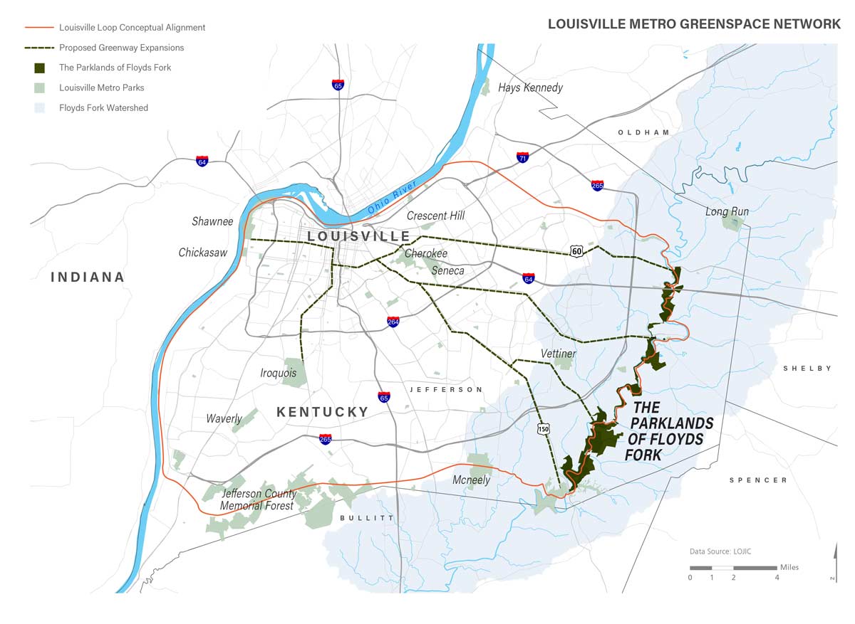 綠色基礎設施框架中的弗洛伊茲福克公園