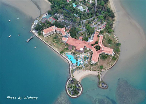 航拍沙巴最美酒店，俯瞰東姑阿都拉曼公園