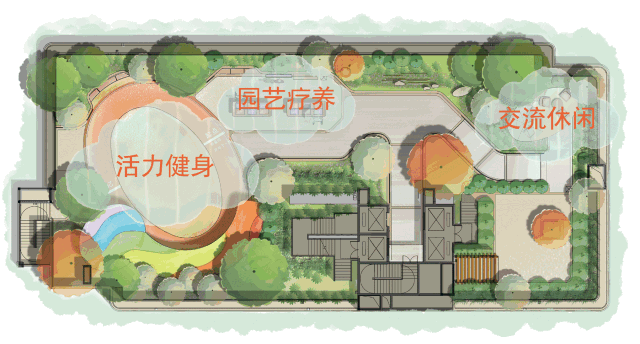 怡境設(shè)計丨重慶龍湖頤年公寓康復(fù)花園