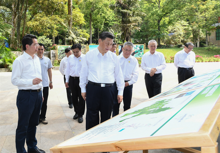 習(xí)近平考察海南熱帶雨林國家公園
