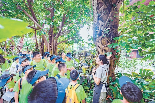 世園公園迎來暑期研學(xué)熱 場(chǎng)館再利用變青少年?duì)I地
