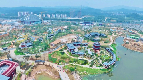 鄂州園博園建設進入收尾階段